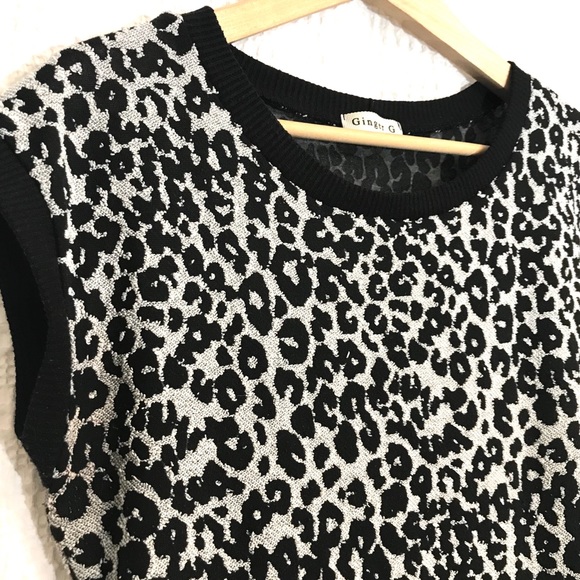 GINGER G leopard top - Size M - Picture 2 of 2